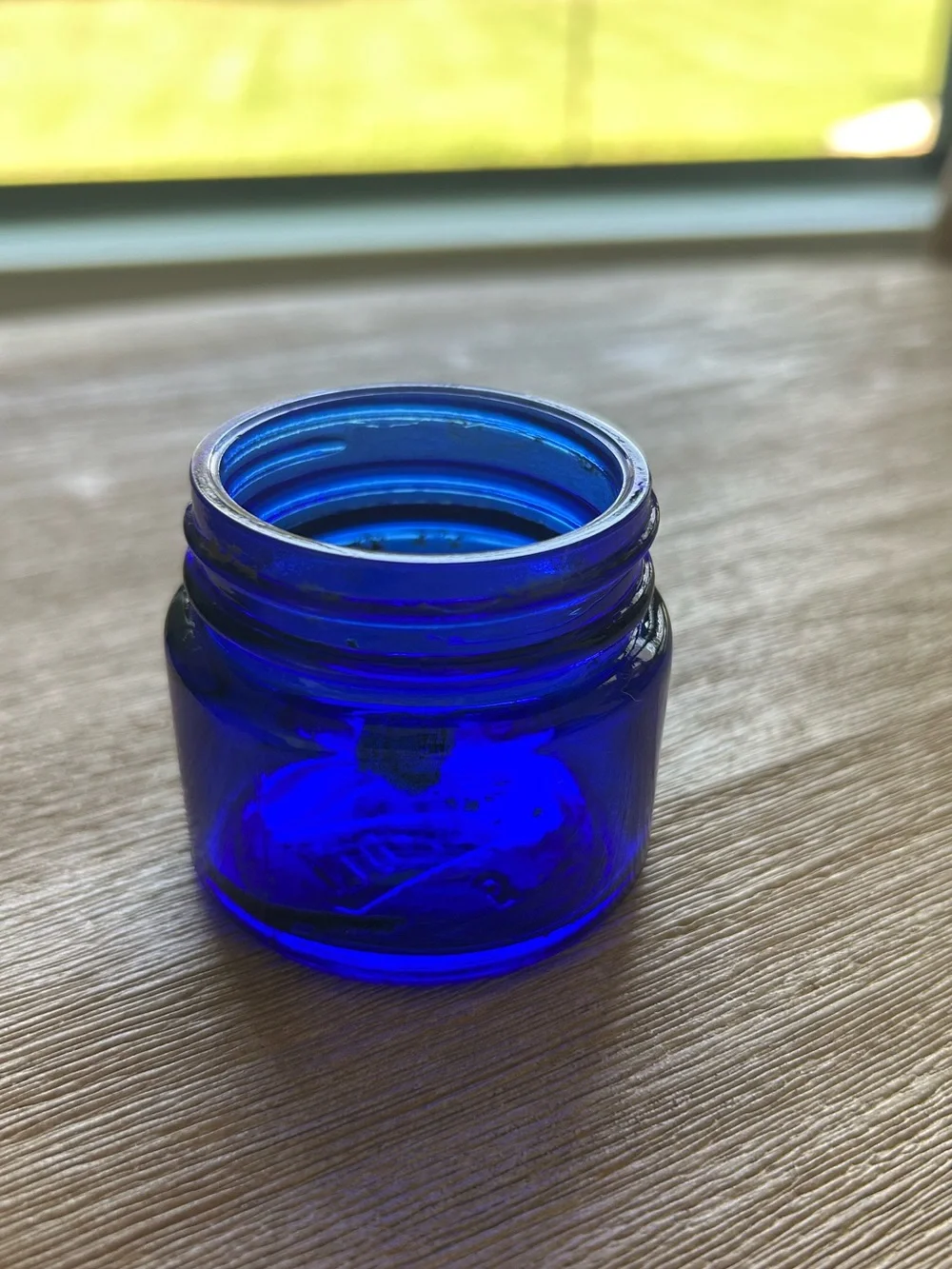 Antique noxzema cobalt